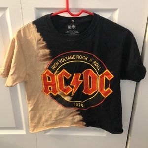 ac/dc cropped tee